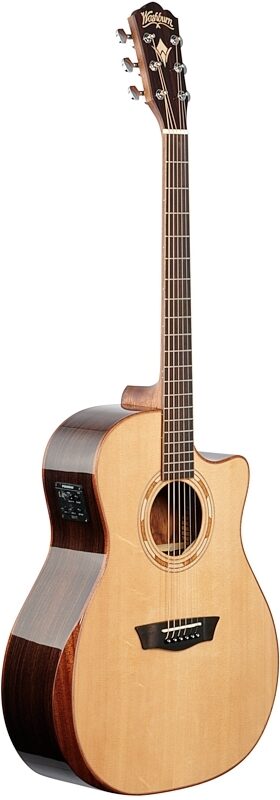 open zoom image for Washburn WCG20SCE O Comfort 20 Grand Auditorium Acoustic-Electric Guitar, New, Body Left Front