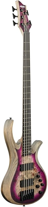 open zoom image for Schecter Riot-5 5-String Electric Bass, Satin Aurora Burst, Body Left Front