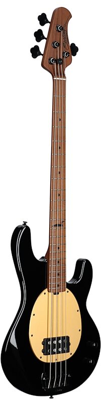 open zoom image for Sterling by Music Man Pete Wentz Signature StingRay Electric Bass, Black, Roasted Maple Fretboard, Body Left Front