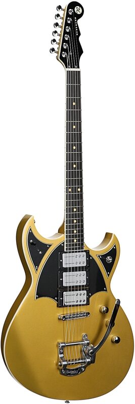 open zoom image for Reverend Reeves Gabrels Spacehawk Electric Guitar, Supreme Gold, Body Left Front