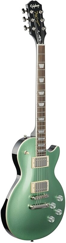 open zoom image for Epiphone Les Paul Muse Electric Guitar, Wanderlust Green Metallic, Body Left Front