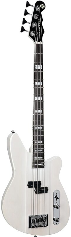 open zoom image for Reverend Sentinel Electric Bass, Transparent White, Body Left Front