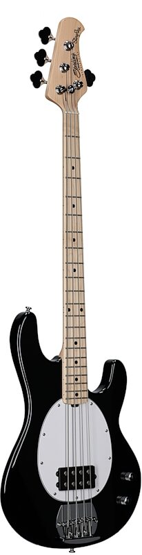 open zoom image for Sterling Intro Series StingRay Electric Bass, Black, Hard Maple Fretboard, Body Left Front
