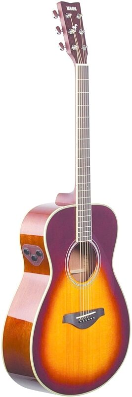 open zoom image for Yamaha FS-TA Concert TransAcoustic Acoustic-Electric Guitar, Brown Sunburst, Body Left Front