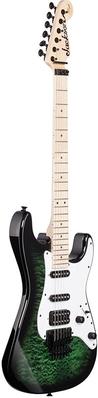 open zoom image for Jackson X Series Signature Adrian Smith SDX Electric Guitar, Maple Fingerboard, Transparent Green, Body Left Front