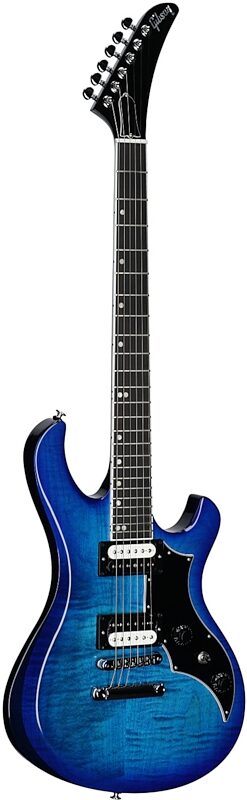 open zoom image for Gibson Victory Figured Top Electric Guitar (with Case), Cobalt Burst, Body Left Front