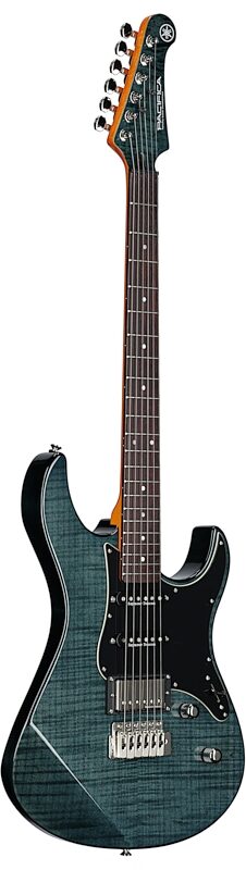 open zoom image for Yamaha Pacifica 612VIIFMX Electric Guitar, Indigo Blue, Body Left Front