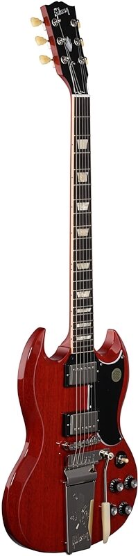 open zoom image for Gibson SG Standard '61 Maestro Vibrola Electric Guitar (with Case), Vintage Cherry, Body Left Front