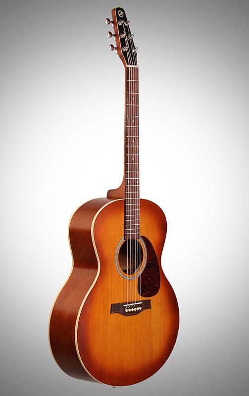 open zoom image for Seagull Entourage Rustic Mini Jumbo Acoustic Guitar, New, Body Left Front