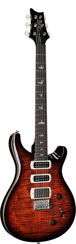 open zoom image for PRS Paul Reed Smith SE Studio V2 Electric Guitar (with Gig Bag), Orange Tiger Smokeburst, Body Left Front