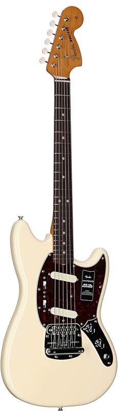 open zoom image for Fender Vintera III Mid 60s Mustang Electric Guitar (with Gig Bag), Olympic White, Rosewood Fretboard, Open Box (Very Good), Body Left Front