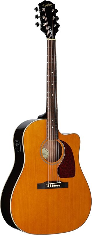 open zoom image for Epiphone J-45 Studio EC Acoustic-Electric Guitar (with Gig Bag), Natural, Body Left Front