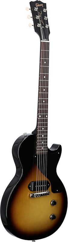 open zoom image for Gibson Les Paul Junior Vintage Electric Guitar (with Case), Tobacco Burst, Body Left Front