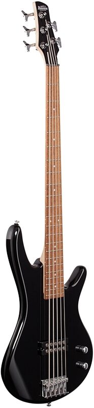 open zoom image for Ibanez GSR105EX 5-String Electric Bass, Black, Body Left Front