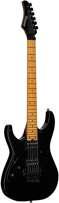 open zoom image for Kramer Volante HHFR Electric Guitar, Left-Handed (with Gig Bag), Intruder Black, Body Left Front