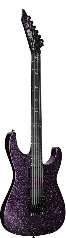 open zoom image for ESP LTD KH-602 Kirk Hammett Signature Electric Guitar (with Case), Purple Sparkle, Open Box (Very Good), Body Left Front