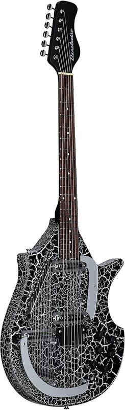 open zoom image for Danelectro Electric Sitar, Black Crackle, Body Left Front