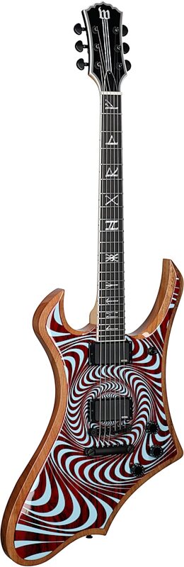 open zoom image for Wylde Audio Goregehn Electric Guitar, Cocobolo Psychic Bullseye, Body Left Front