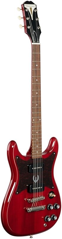 open zoom image for Epiphone Wilshire Electric Guitar, Cherry, Body Left Front