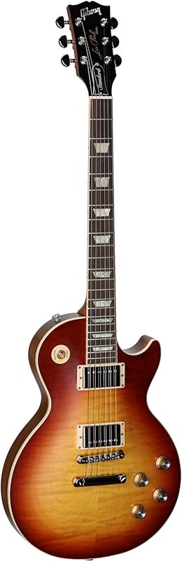 open zoom image for Gibson Les Paul Standard '60s Faded Electric Guitar (with Case), Vintage Bourbon Burst, Body Left Front