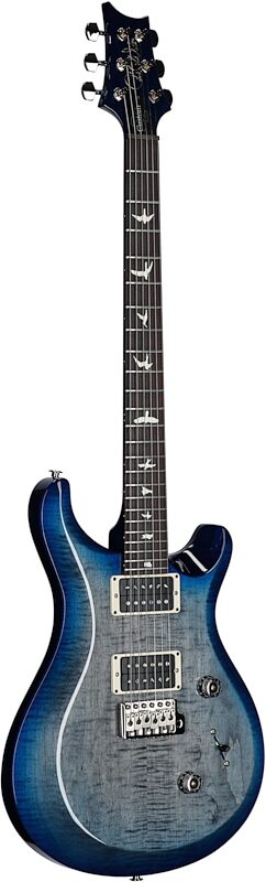open zoom image for PRS Paul Reed Smith S2 Custom Color 24 Electric Guitar (with Gig Bag), Faded Gray Black Blue Burst, Body Left Front