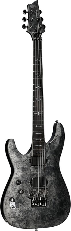 open zoom image for Schecter Ernie C C-1 Left Handed Electric Guitar, Black Reign, Body Left Front