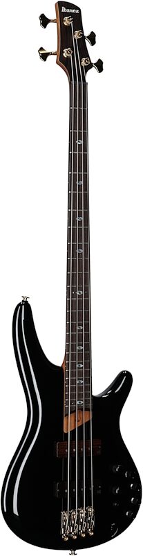 open zoom image for Ibanez SR3500 Prestige Electric Bass (with Case), Black, Body Left Front