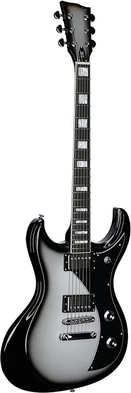 open zoom image for Dunable Gnarwhal DE Electric Guitar (with Gig Bag), Silverburst, Body Left Front