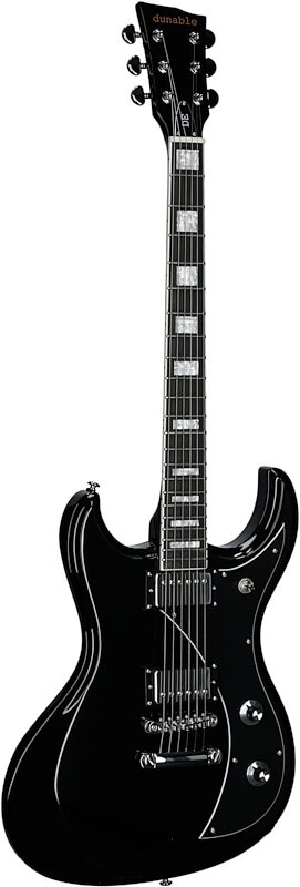 open zoom image for Dunable Gnarwhal DE Electric Guitar (with Gig Bag), Black Gloss, Body Left Front