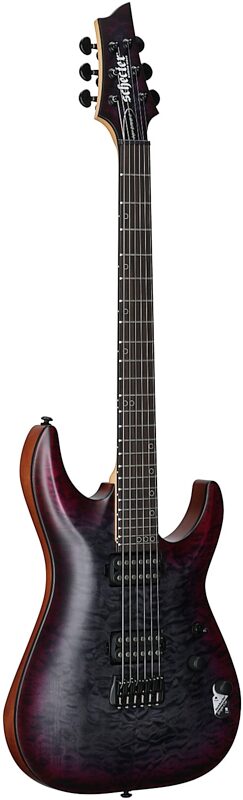open zoom image for Schecter Omen Extreme-II Electric Guitar, Nocturne Shadow, Black Hardware, Body Left Front