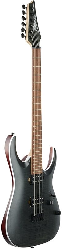 open zoom image for Ibanez RGA42FM Electric Guitar, Transparent Gray Flat, Body Left Front