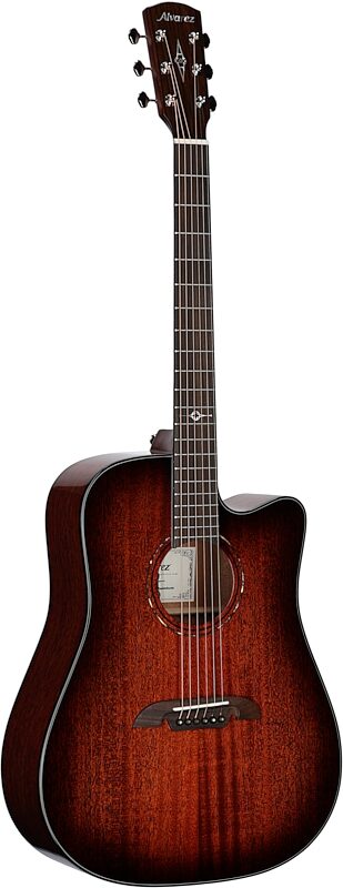 open zoom image for Alvarez MDA66CESHB Masterworks Dreadnought Acoustic-Electric Guitar (with Gig Bag), Sunburst, Body Left Front