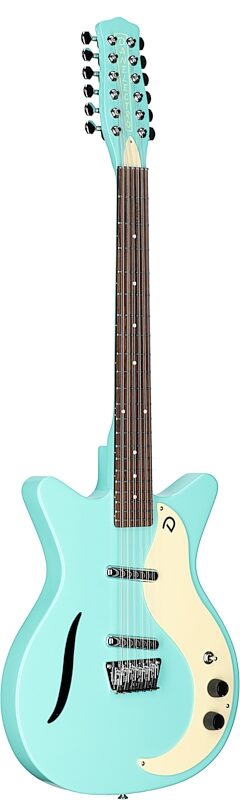 open zoom image for Danelectro 59 Vintage 12-String Electric Guitar, Dark Aqua, Body Left Front