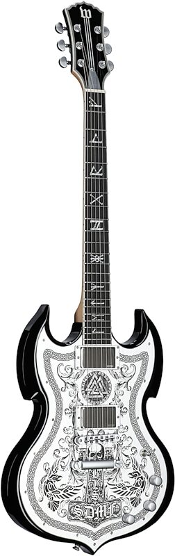 open zoom image for Wylde Audio Iron Works Barbarian Electric Guitar, Black Burst, Body Left Front