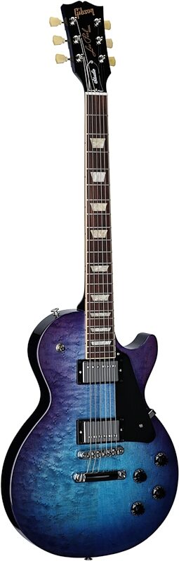 open zoom image for Gibson Les Paul Studio Electric Guitar (with Soft Case), Blueberry Burst, Body Left Front