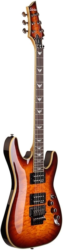 open zoom image for Schecter Omen Extreme 6 FR Electric Guitar with Floyd Rose, Vintage Sunburst, Body Left Front