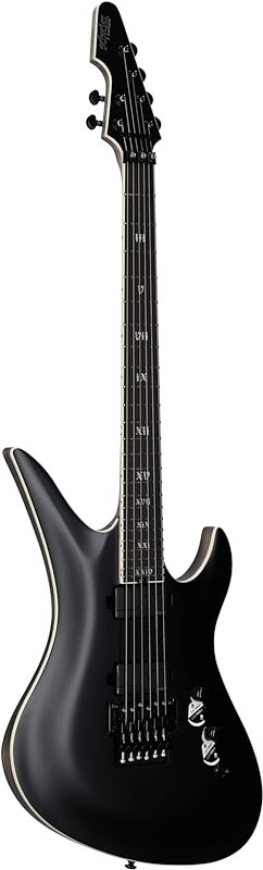 open zoom image for Schecter Avenger FR SLS Elite Evil Twin Electric Guitar, Satin Black, Body Left Front