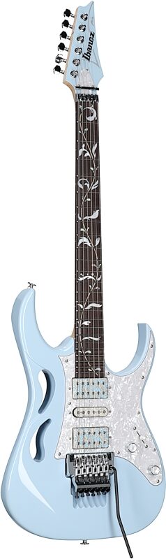 open zoom image for Ibanez Steve Vai PIA Electric Guitar (with Case), Blue Powder, Body Left Front