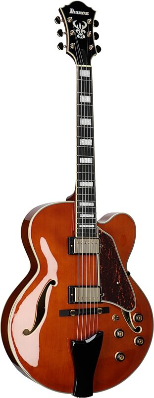 open zoom image for Ibanez Artcore Expressionist AF95 Electric Guitar, Dark Amber, Body Left Front