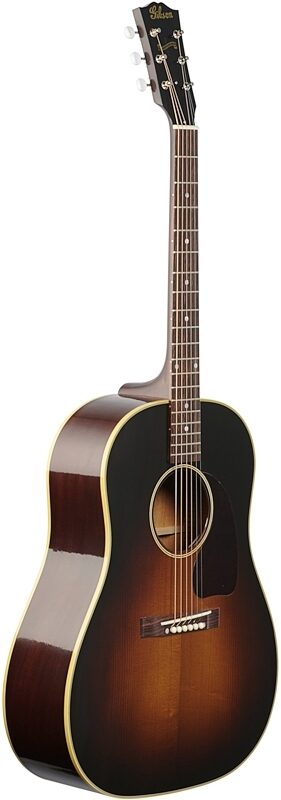 open zoom image for Gibson Custom Shop Historic 1942 Banner J-45 VOS Acoustic Guitar (with Case), Vintage Sunburst, Body Left Front
