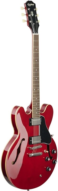 open zoom image for Epiphone ES-335 Electric Guitar, Cherry, Body Left Front