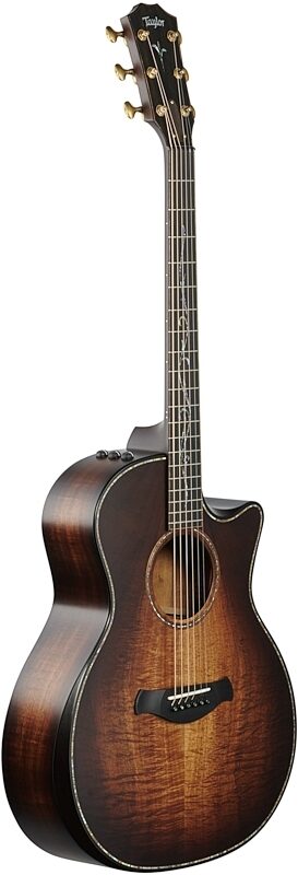 open zoom image for Taylor K24ceV Builder's Edition Grand Auditorium Acoustic-Electric Guitar, Kona Burst, Body Left Front