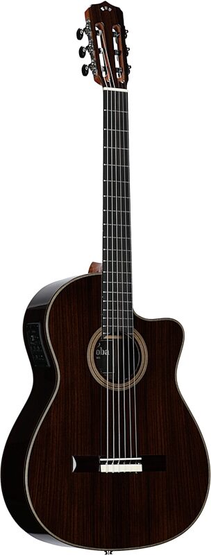 open zoom image for Cordoba Fusion 12 Rose II Classical Acoustic-Electric Guitar, Open Box (Very Good), Body Left Front