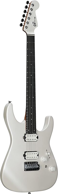 open zoom image for Charvel Pro-Mod Plus DK24 HH 2PT Electric Guitar, with Ebony Fingerboard (and Case), Celestial Silk, Open Box (Very Good), Body Left Front