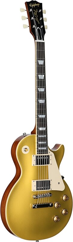 open zoom image for Epiphone Inspired by Gibson Custom 1957 Les Paul Goldtop Reissue Electric Guitar (with Case), New, Body Left Front