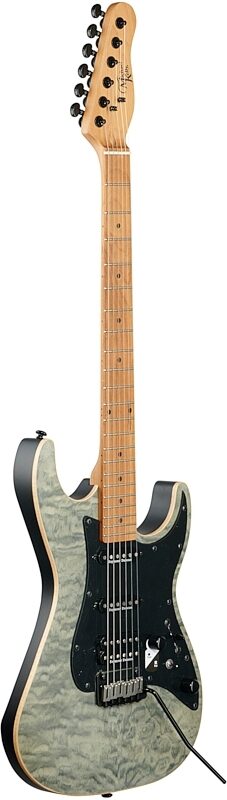open zoom image for Michael Kelly Modshop '67 Electric Guitar, Maple Fingerboard, Black Wash, Open Box (Very Good), Body Left Front
