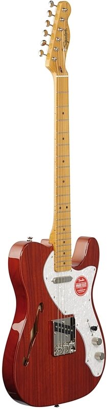 open zoom image for Squier Classic Vibe '60s Thinline Telecaster Electric Guitar, with Maple Fingerboard, Natural, Body Left Front