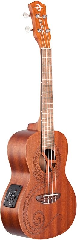 open zoom image for Luna Peace Acoustic-Electric Concert Ukulele (with Gig Bag), New, Body Left Front