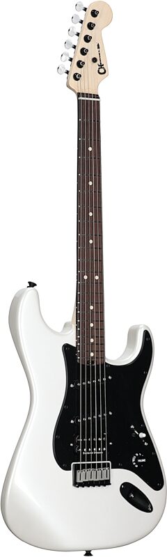 open zoom image for Charvel Jake E Lee Signature Pro-Mod So-Cal Electric Guitar, White, Body Left Front