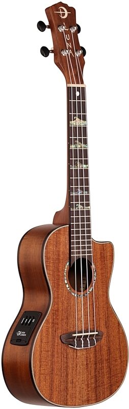 open zoom image for Luna High Tide Concert Koa Acoustic-Electric Ukulele (with Gig Bag), New, Body Left Front